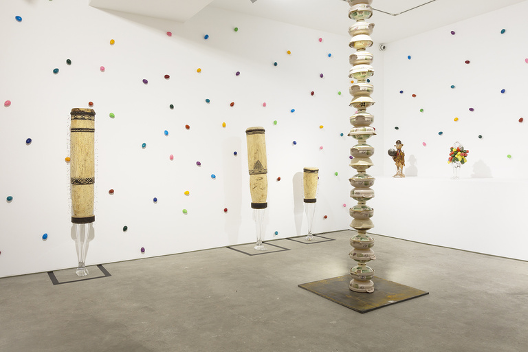 Jérôme Sans - Pascale Marthine Tayou, Colorful line, 2018, Richard Taittinger Gallery