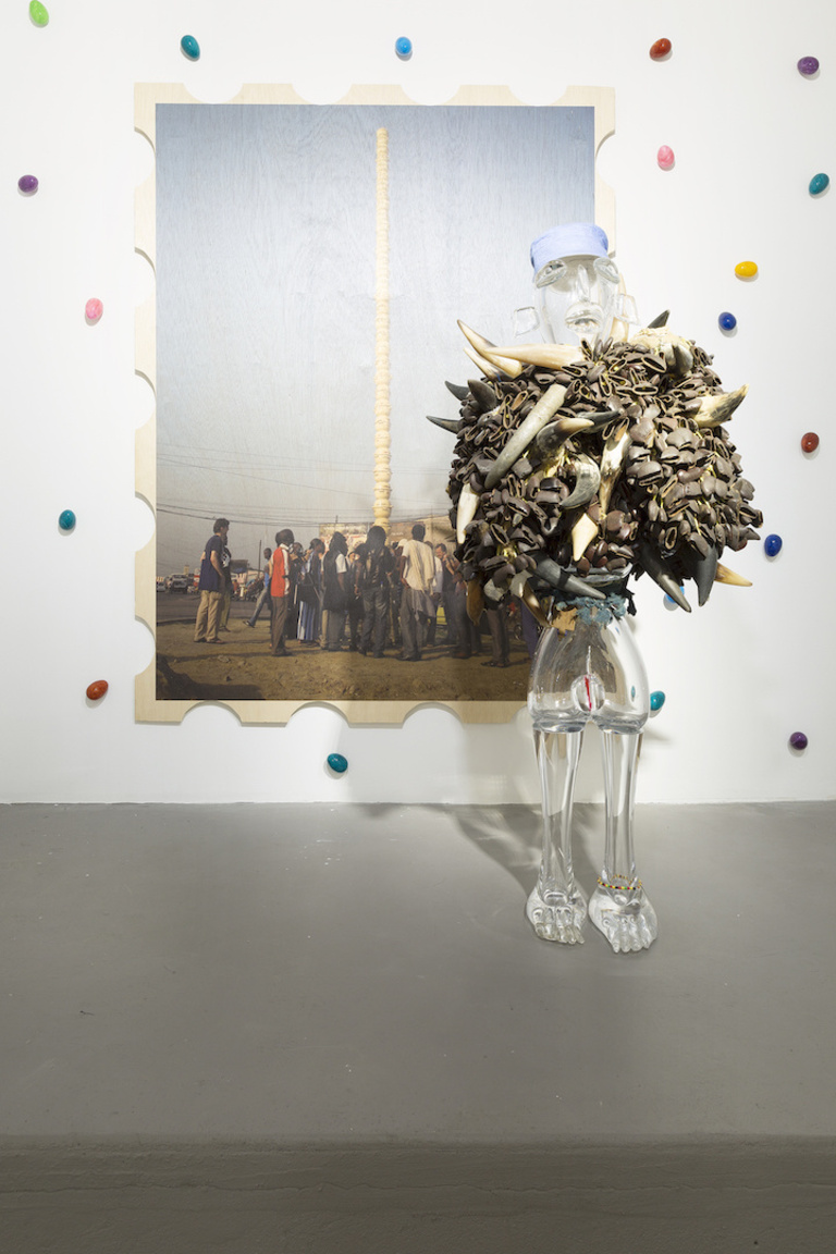 Jérôme Sans - Pascale Marthine Tayou, Colorful line, 2018, Richard Taittinger Gallery