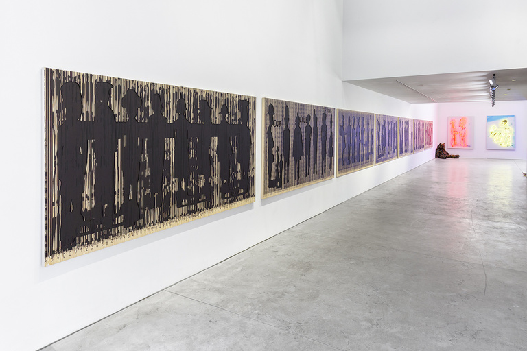 Jérôme Sans - Pascale Marthine Tayou, Code Noir, Colorful line, 2018, Richard Taittinger Gallery