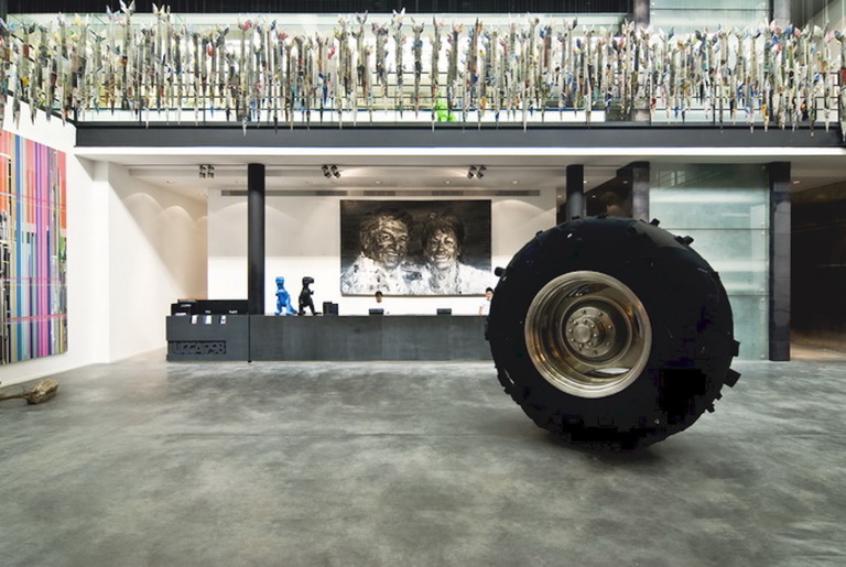 Jérôme Sans - OUR FUTURE (entrance), exhibition view at Ullens Center for Contemporary Art, Beijing, 2008