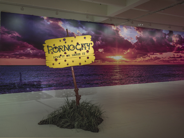 Jérôme Sans - Gilles Barbier, Pornocity, Eldorama Tripostal, lille3000, 2019 © photo Florian Kleinefenn
