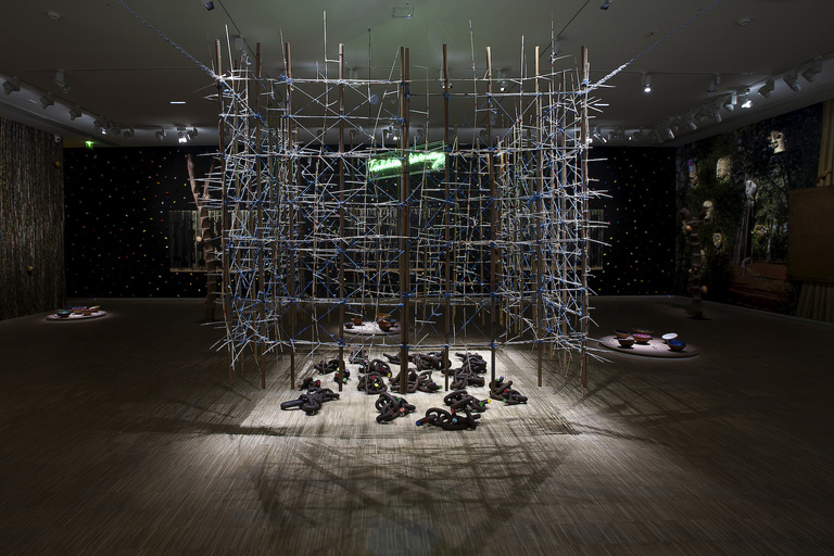 Jérôme Sans - 2. Pascale Marthine Tayou_Black Forest_Fondation Clément_2019