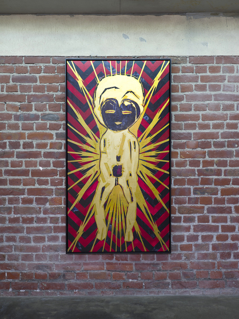Jérôme Sans - Kendell Geers, Masking Tradition, Golden Room, 2019, Eldorado © photo Florian Kleinefenn