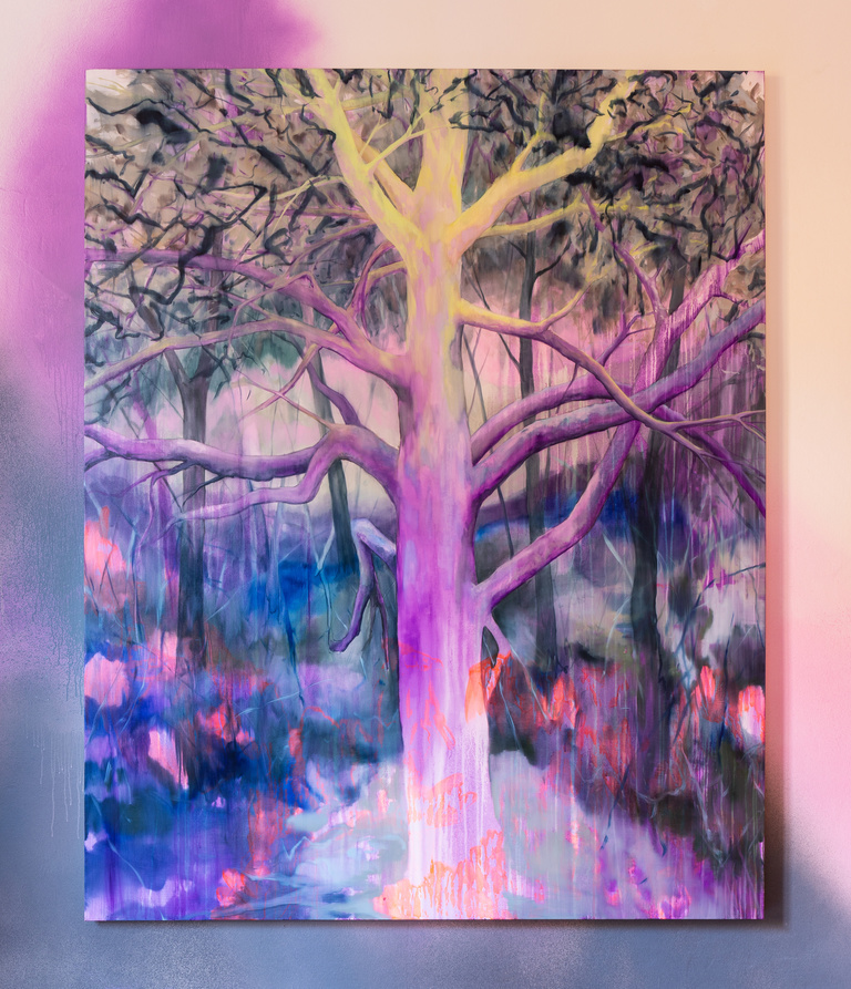 Jérôme Sans - Romain Bernini, Him (II), 2022, oil on canvas, 250 x 200 cm Credit Melania Dalle Grave, DSL Studio