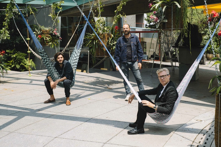 Jérôme Sans - Co-founders Cristobal Riestra (propriétaire et directeur, OMR), Fabien Cappello (designer Algo publico), Jérôme Sans (artistic director)