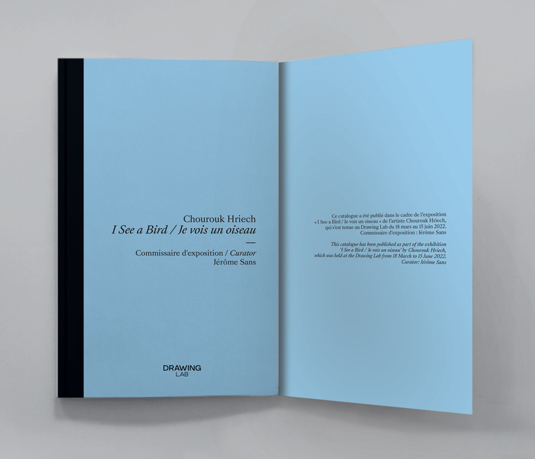 Jérôme Sans - The latest arrival ! New catalogue of the exhibition I See a Bird / Je vois un oiseau @Chourouk Hriech